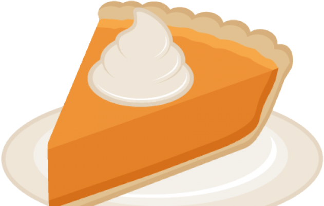 Pumpkin Pie Slice With Whipped Cream.png PNG