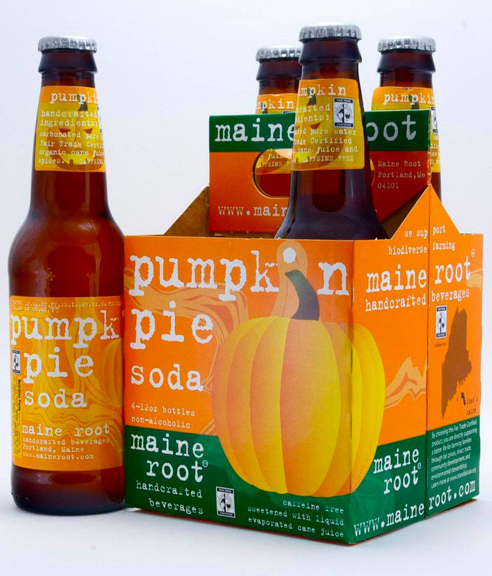 Pumpkin Pie Soda Maine Root Drink Set Wallpaper