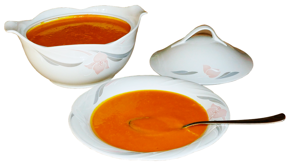 Pumpkin Soup Serving Set PNG