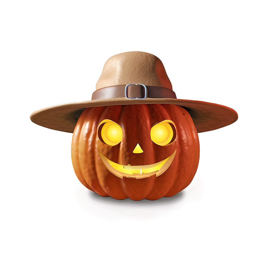 Pumpkin With Hat Png 82 PNG