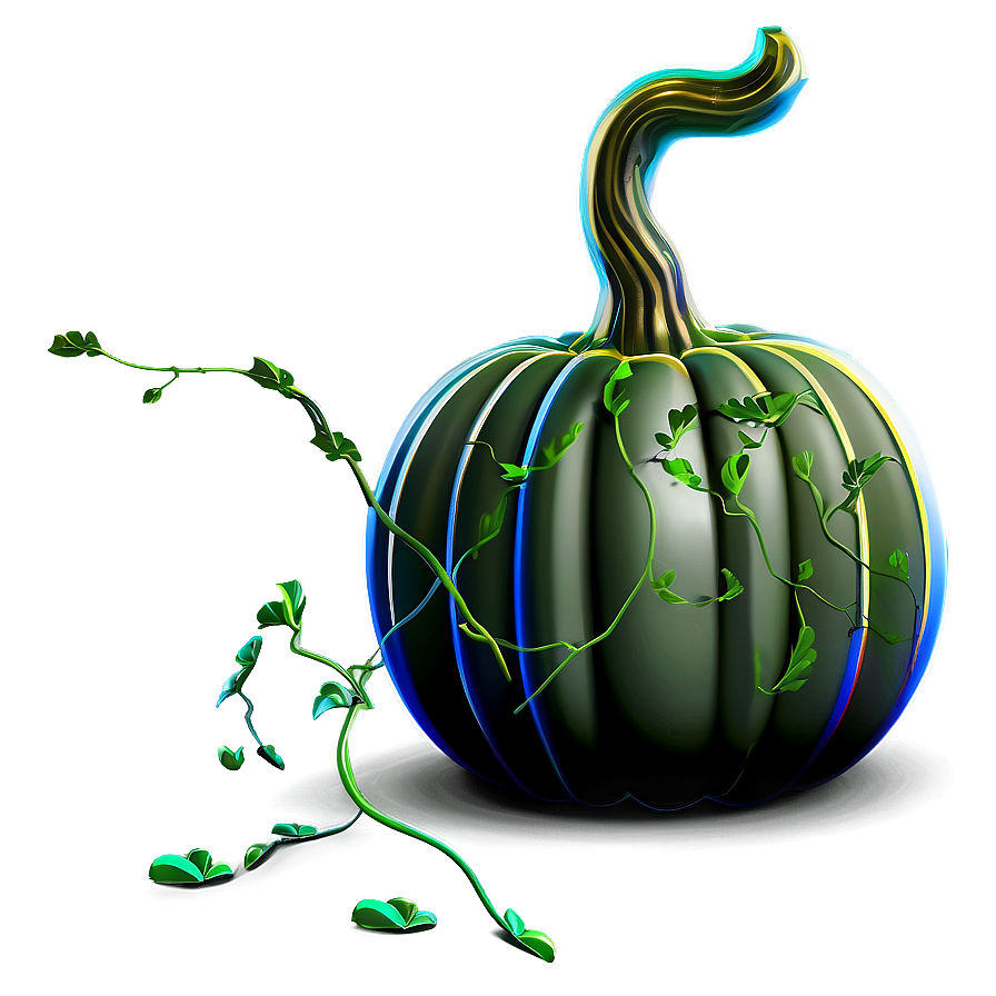 Download Pumpkin With Vine Png 72 | Wallpapers.com