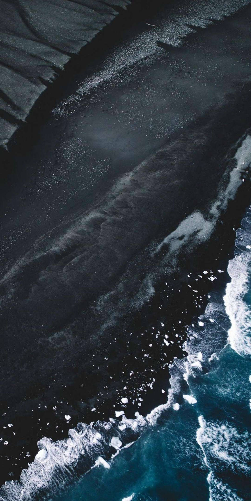 Punaluu Black Sand Beach Iphone Wallpaper
