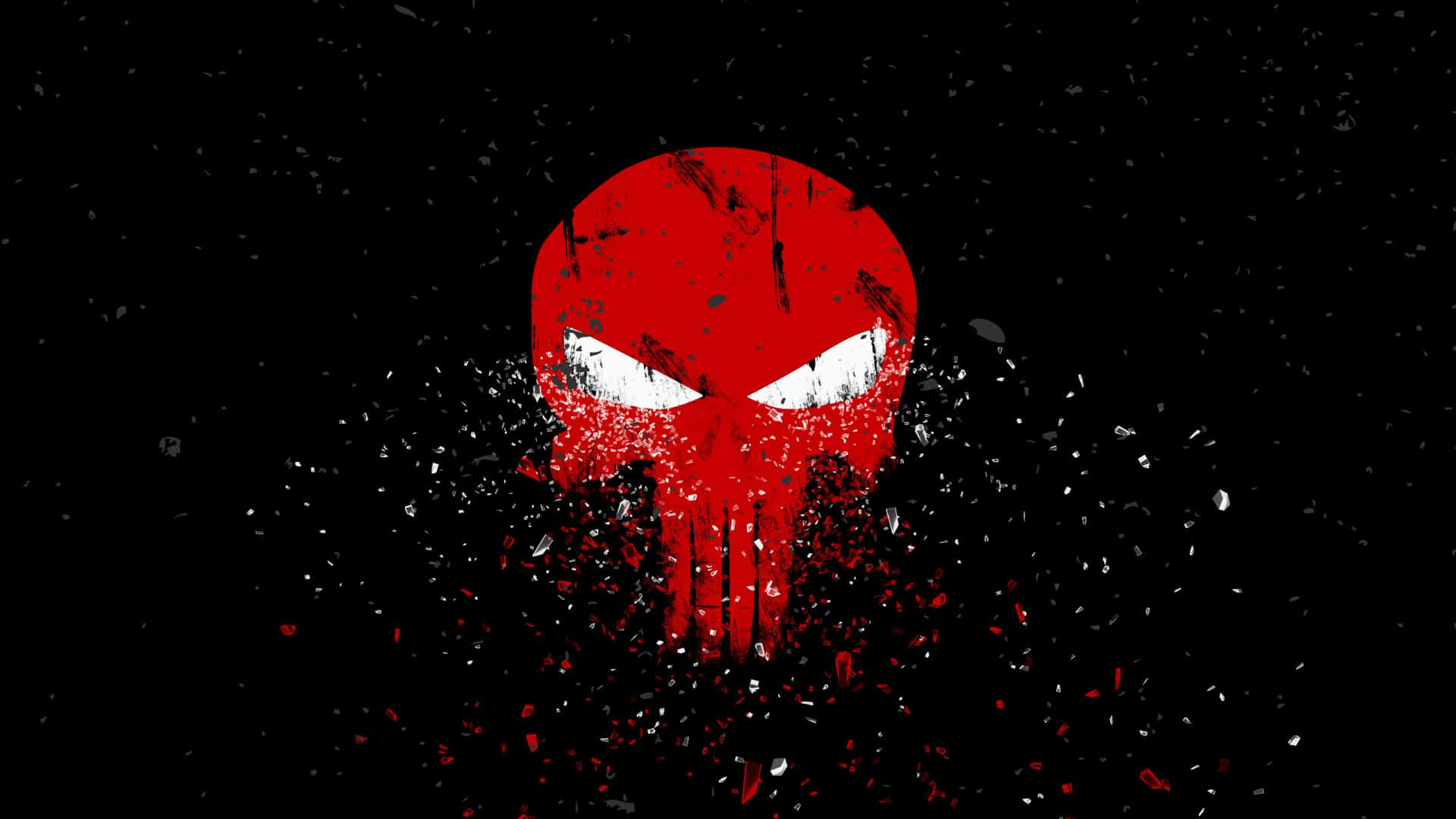Punisher Red Skull Desktop Wallpaper