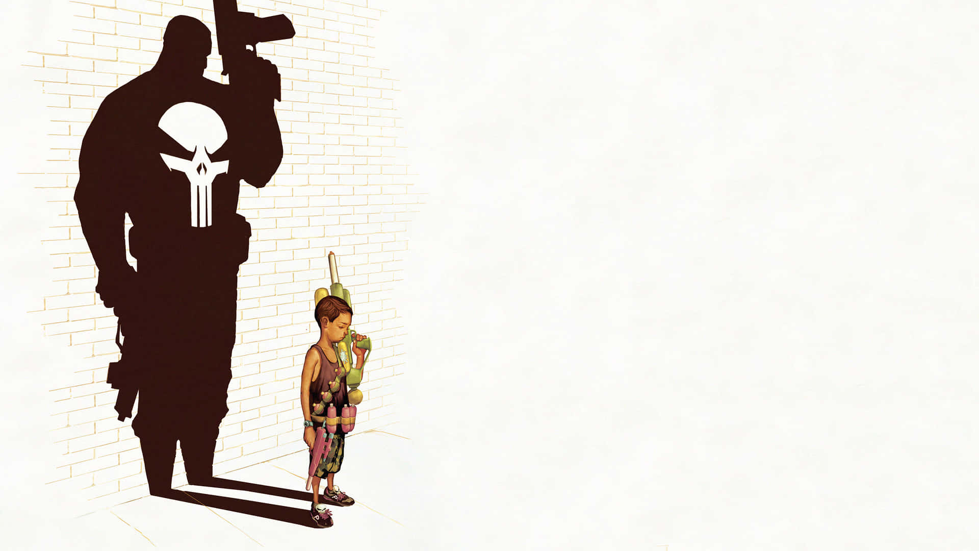 Punisher Shadow Child Desktop Wallpaper