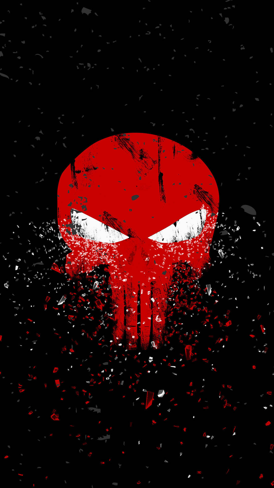 Punisher Skull With Confetti Wallpaper