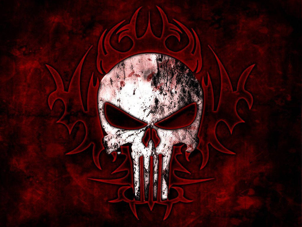 The Iconic Skull of The Punisher Wallpaper