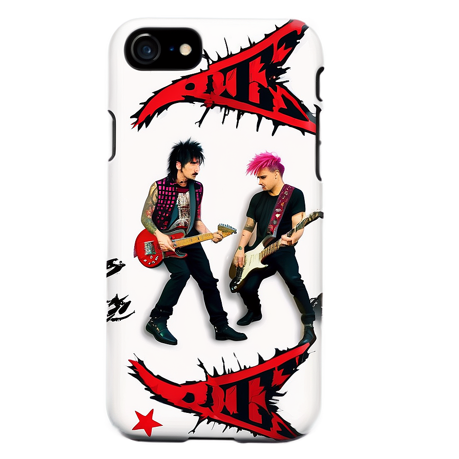 Punk Rock Band Phone Case Png 06122024 PNG