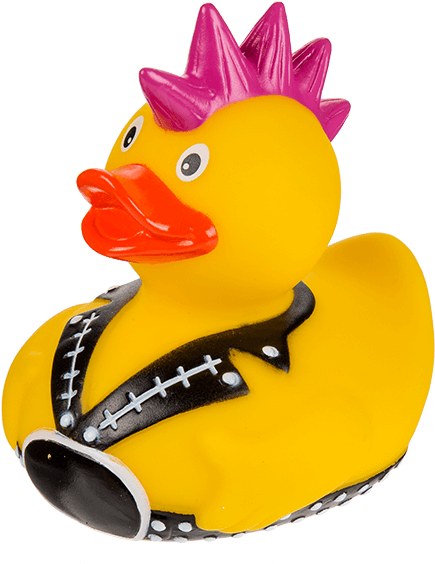 Punk Rock Rubber Duckie PNG