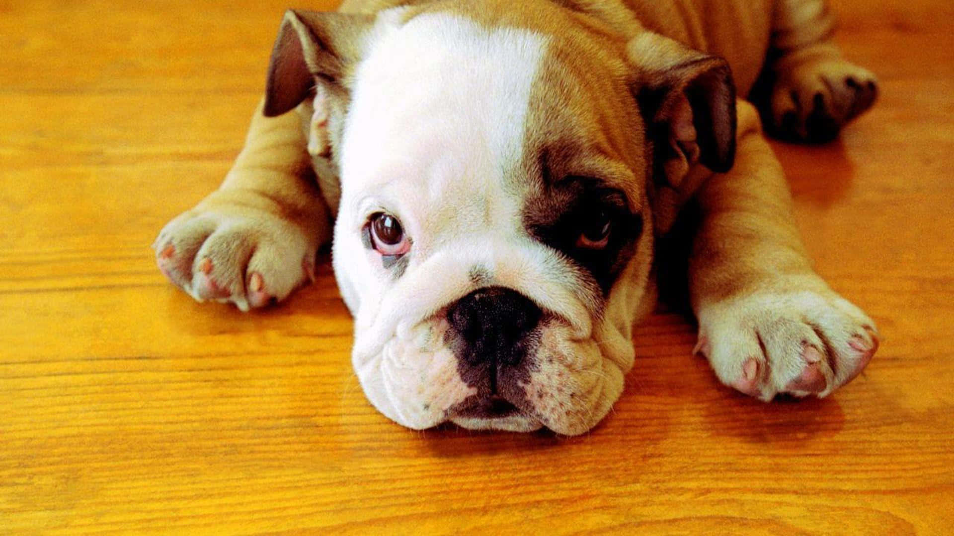 Puppy Cute Eyes Bulldog Picture