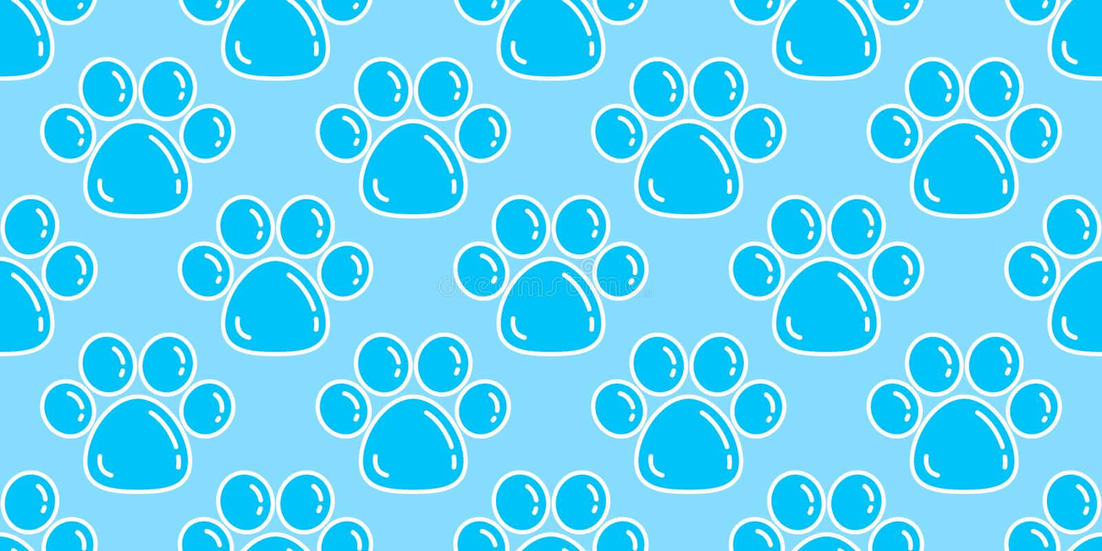 En blå klo mønster med hvide prikker Wallpaper