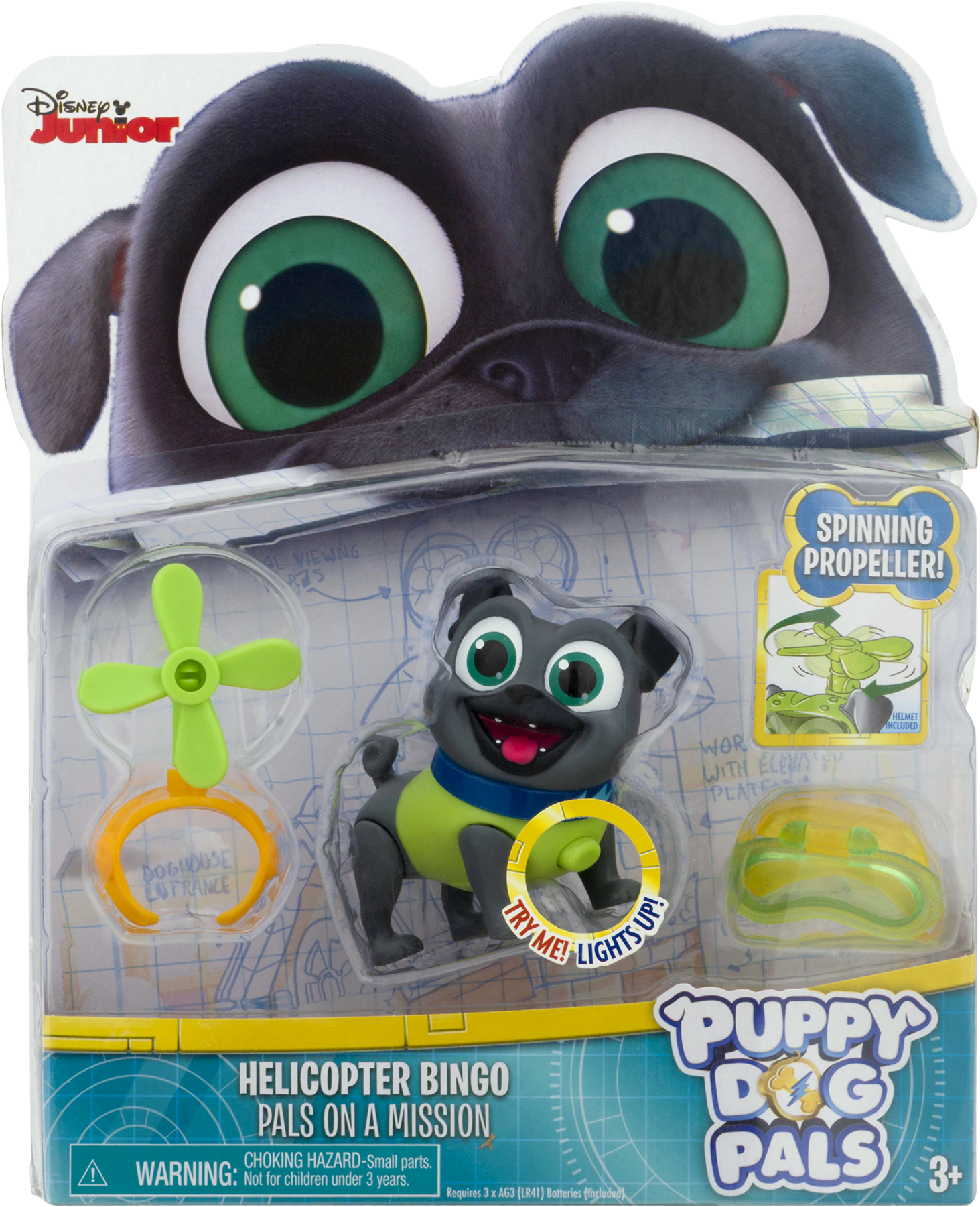 Puppy Dog Pals Helicopter Bingo Toy Packaging PNG