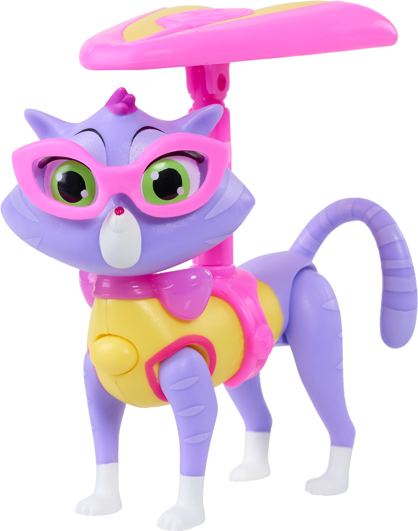 Puppy Dog Pals Hissy Figure With Helicopter Gear PNG
