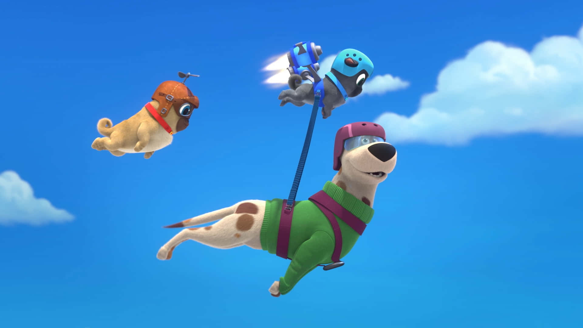 Puppy Dog Pals Flying Wallpaper