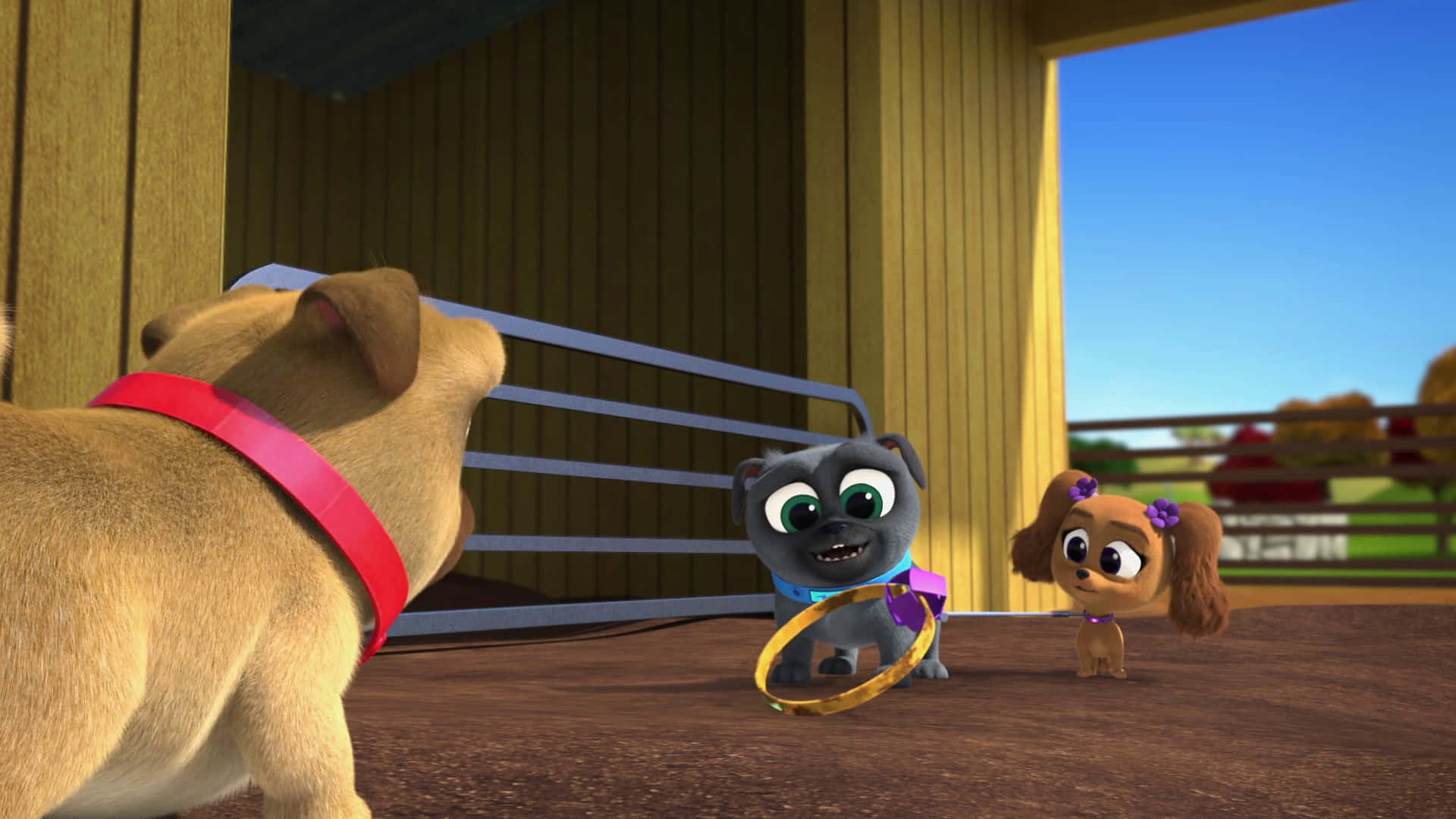 Meet Bingo And Rolly, The Stars Of Disney Junior's Hit Show Puppy Dog Pals. Wallpaper