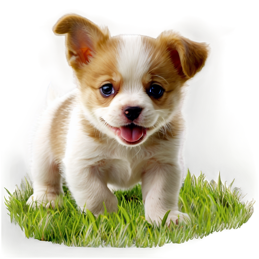 Puppy On Grass Png 13 PNG