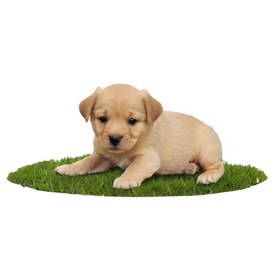 Puppy On Grass Png Ldb PNG