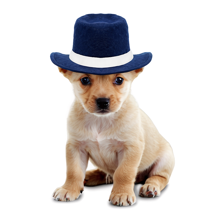 Puppy With Hat Png 05062024 PNG