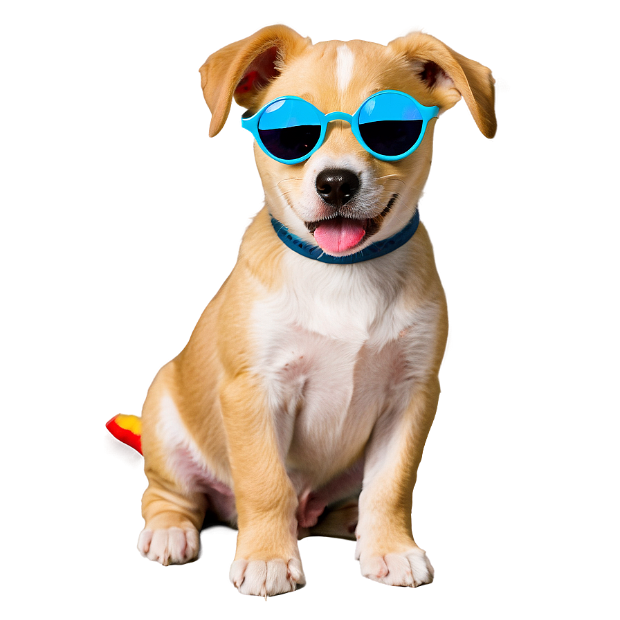 Download Puppy With Sunglasses Png 22 | Wallpapers.com