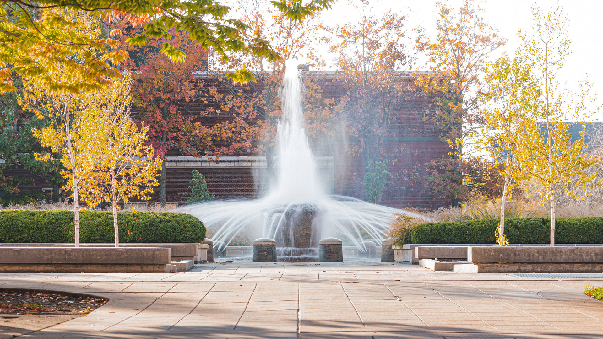 Purdue University Fountain Wallpaper