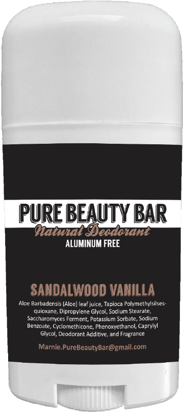 Pure Beauty Bar Sandalwood Vanilla Deodorant PNG