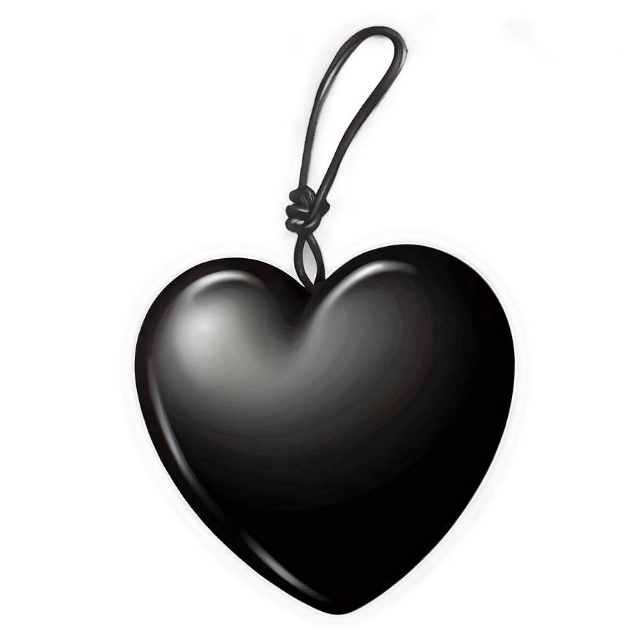 Download Pure Black Heart Emoji Png 26 | Wallpapers.com