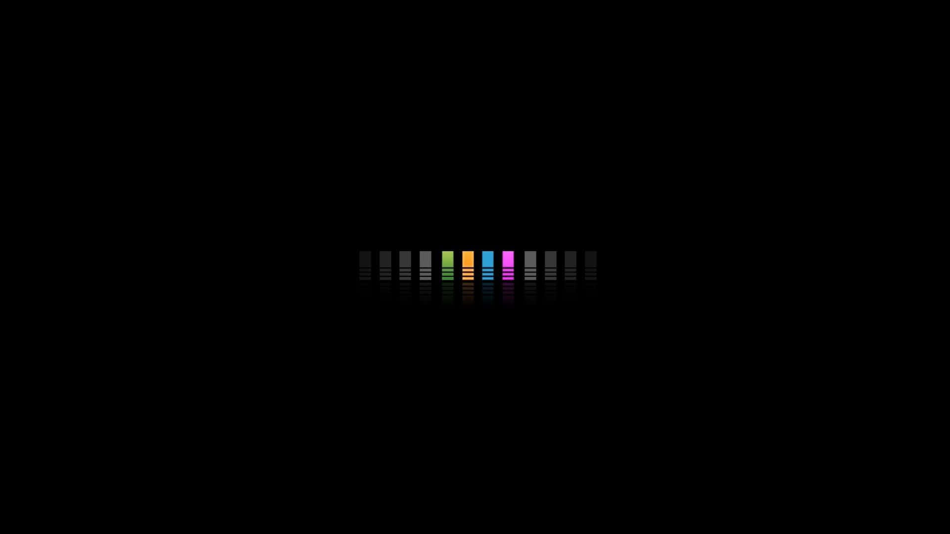 Unfondo Negro Con Una Franja De Colores Del Arcoíris Fondo de pantalla