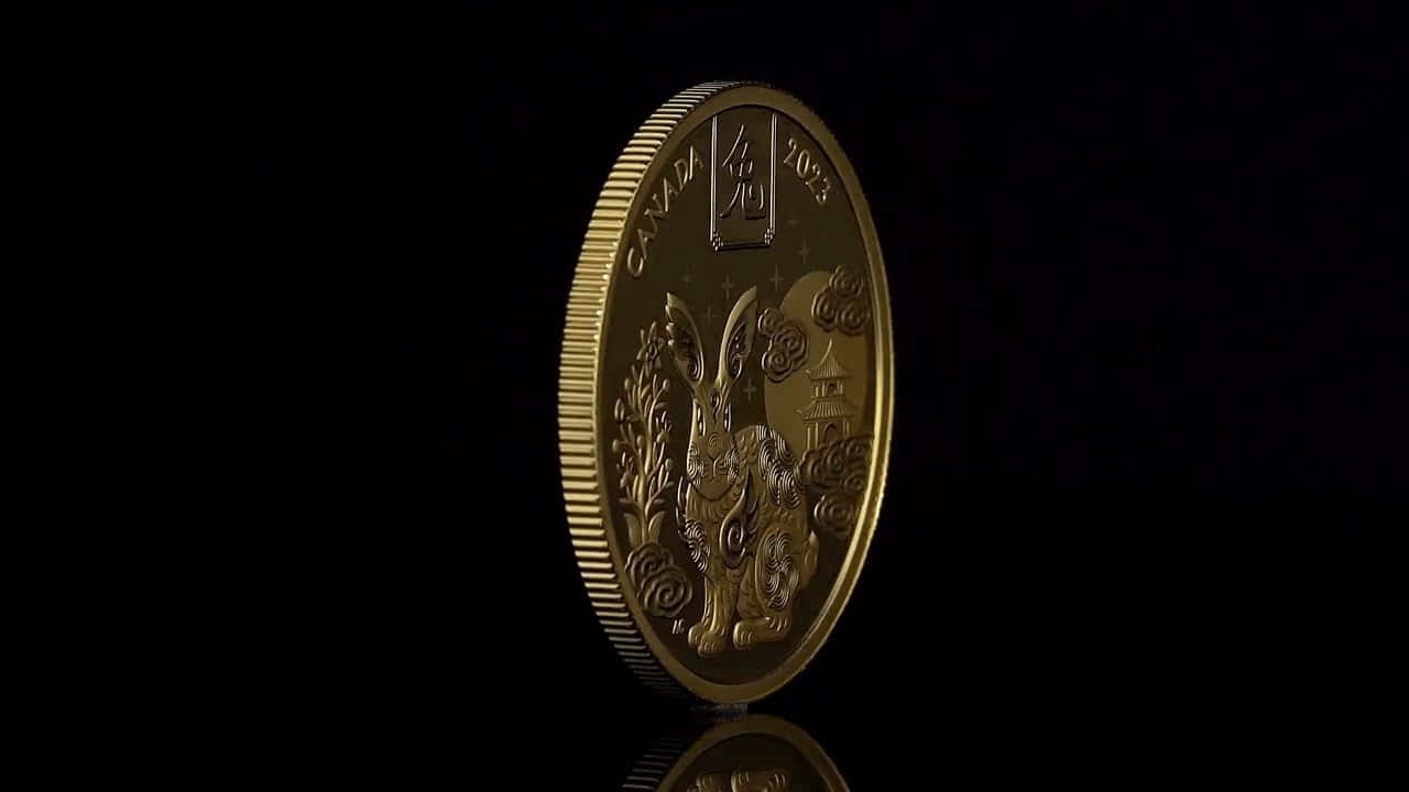 Pure Gold Coin Wallpaper