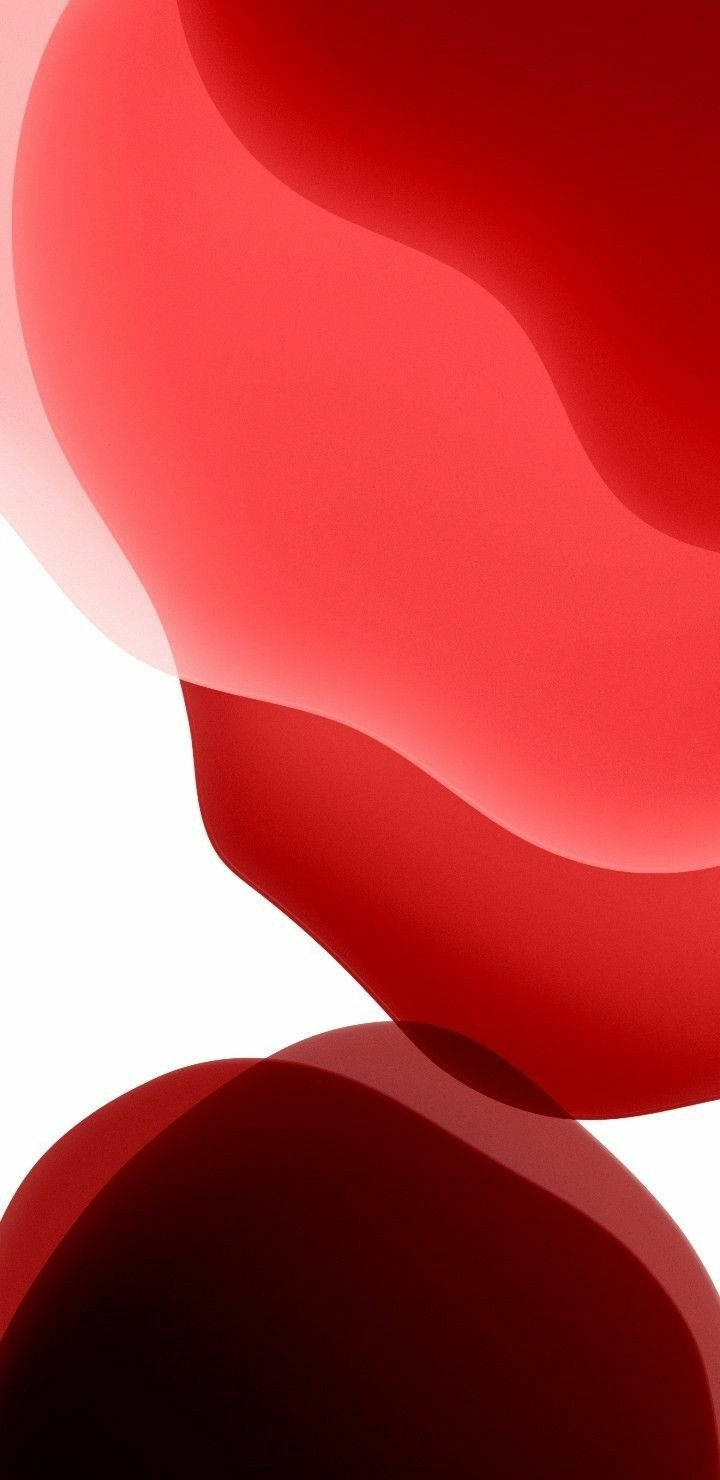 Forme Blob Rosso Puro Sfondo
