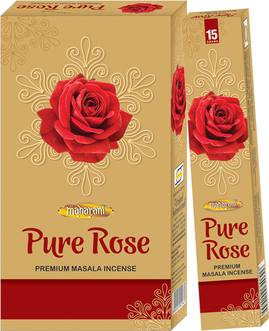 Pure Rose Incense Sticks Packaging PNG