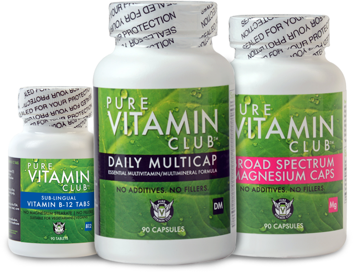 Pure Vitamin Club Bottles PNG