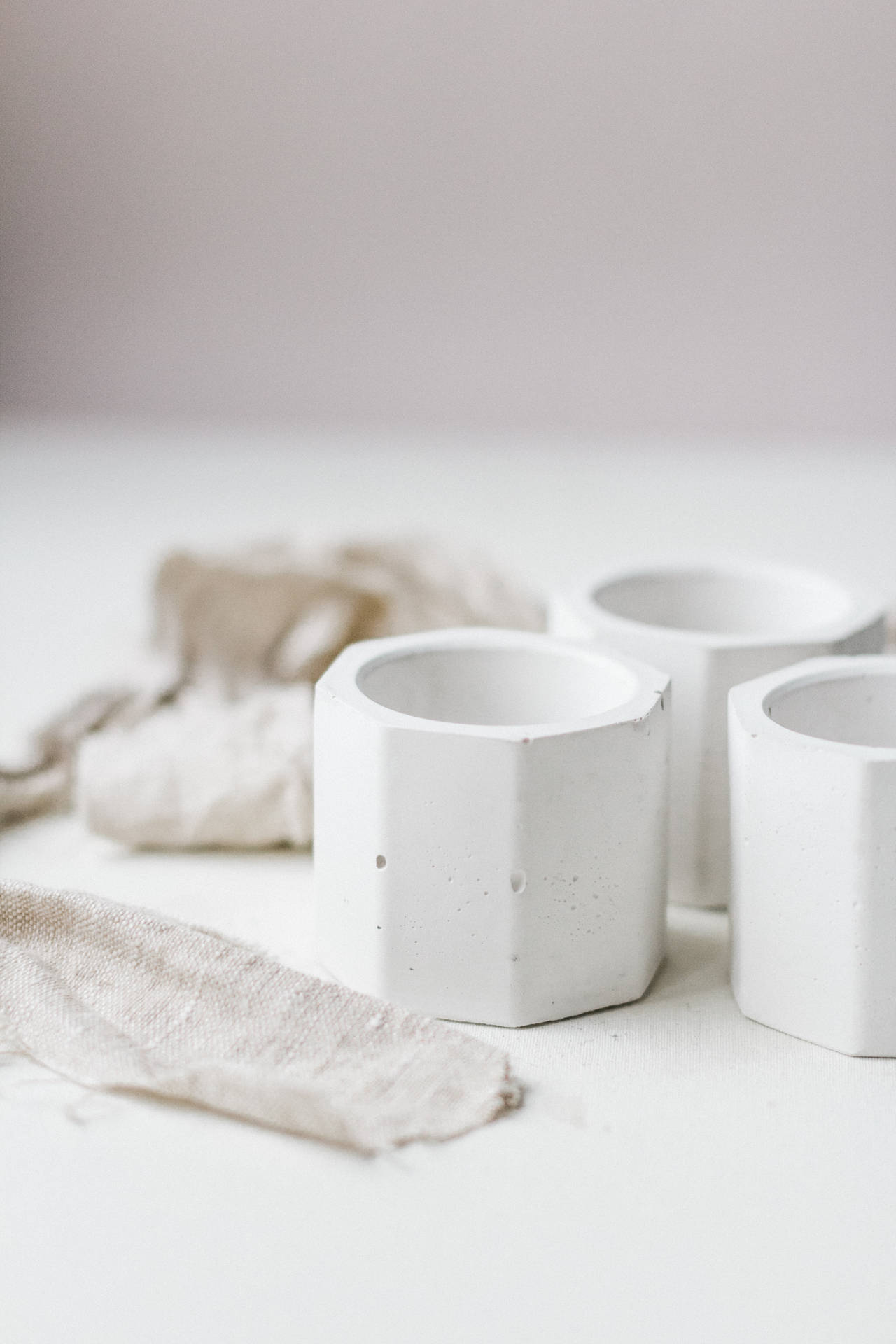 Pure White Ceramic Cups