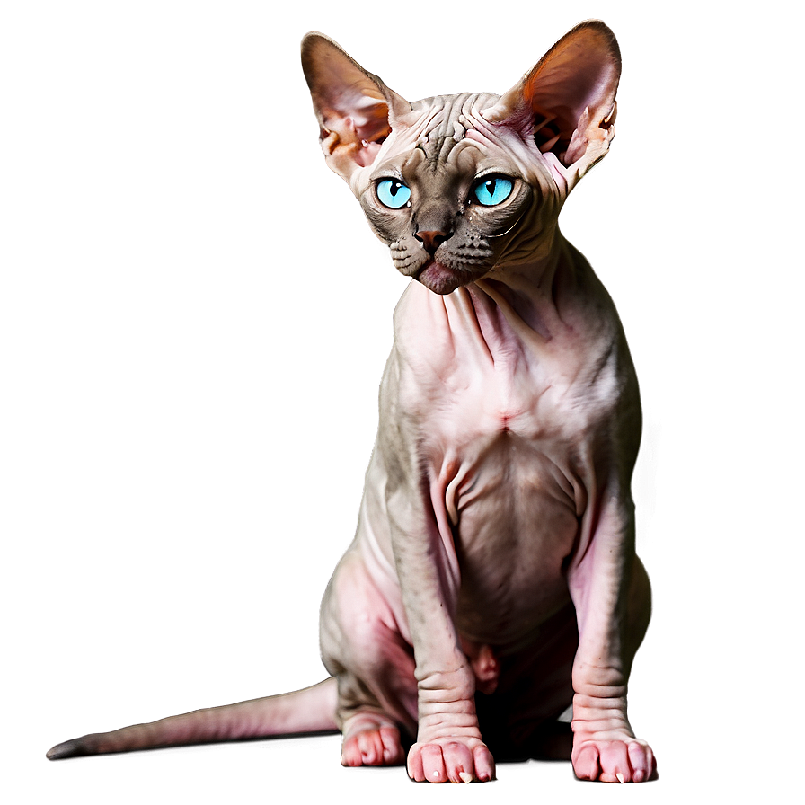 Purebred Sphynx Cat Png 06252024 PNG