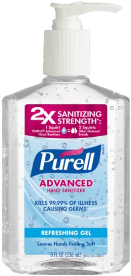 Purell Hand Sanitizer Bottle PNG
