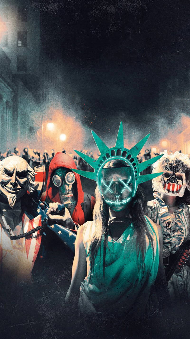 Purge Mask Mob Wallpaper