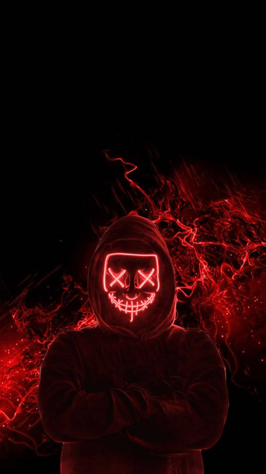 Neon purge mask wallpaper by Brandonboi218  Download on ZEDGE  e244