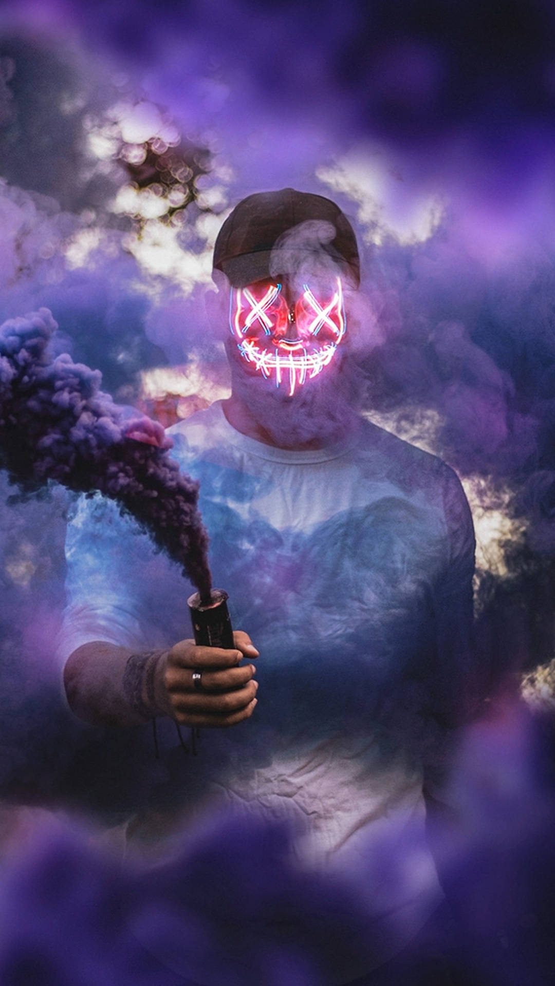 Máscarade Purificação Tela De Fumaça Papel de Parede
