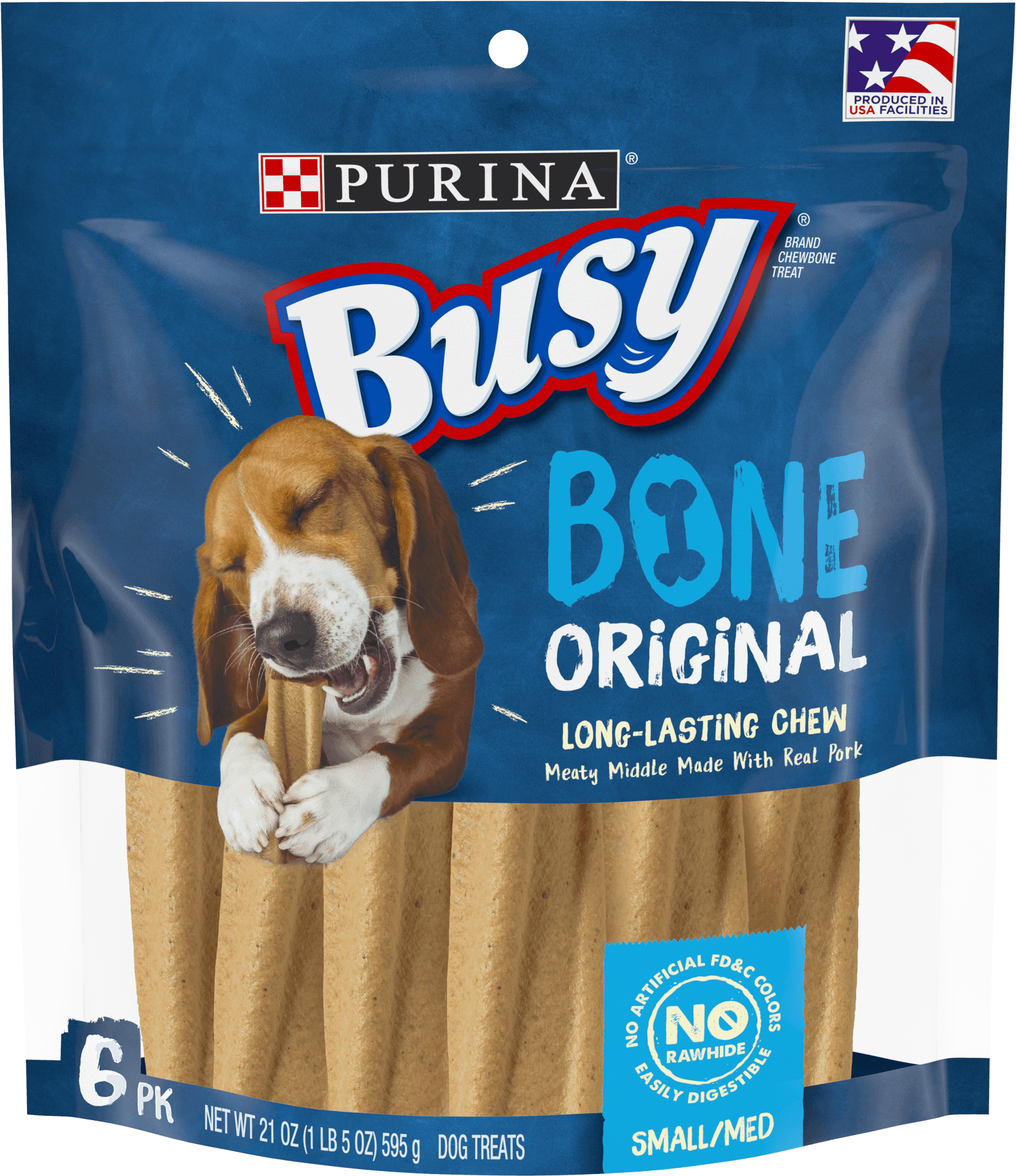 Purina Busy Bone Dog Treats Package PNG