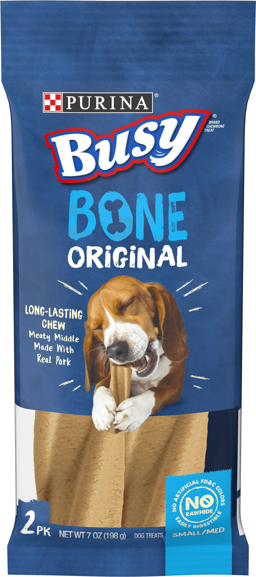 Purina Busy Bone Original Dog Treats Packaging PNG