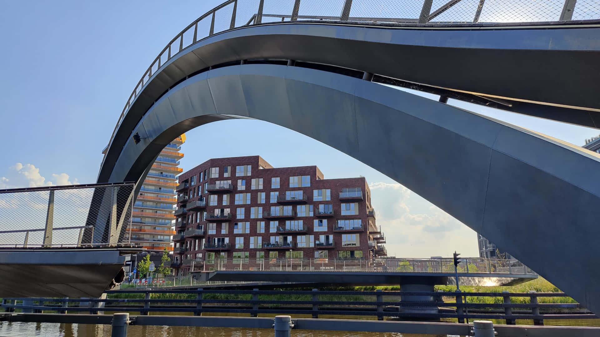 Purmerend Modern Architectureand Bridge Wallpaper