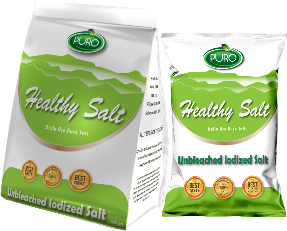 Puro Healthy Salt Packaging PNG