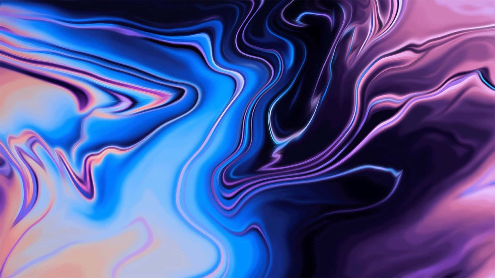Umapintura Abstrata Roxa E Azul Papel de Parede
