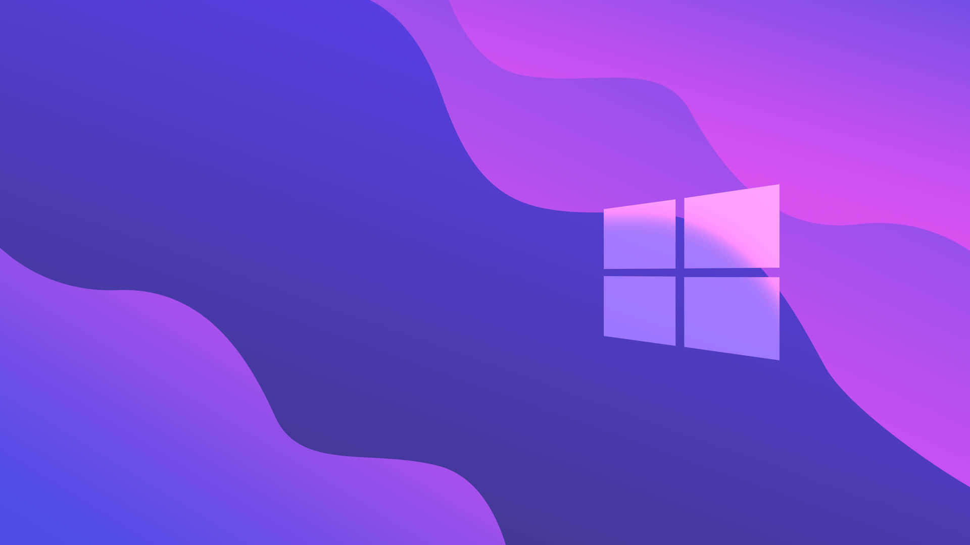 Purple Abstract Windows Logo Wallpaper