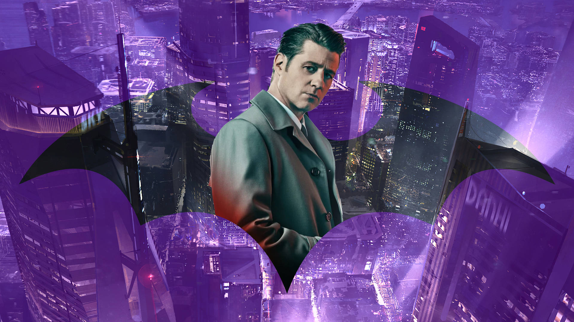 Purple Aesthetic 4K Gotham Wallpaper