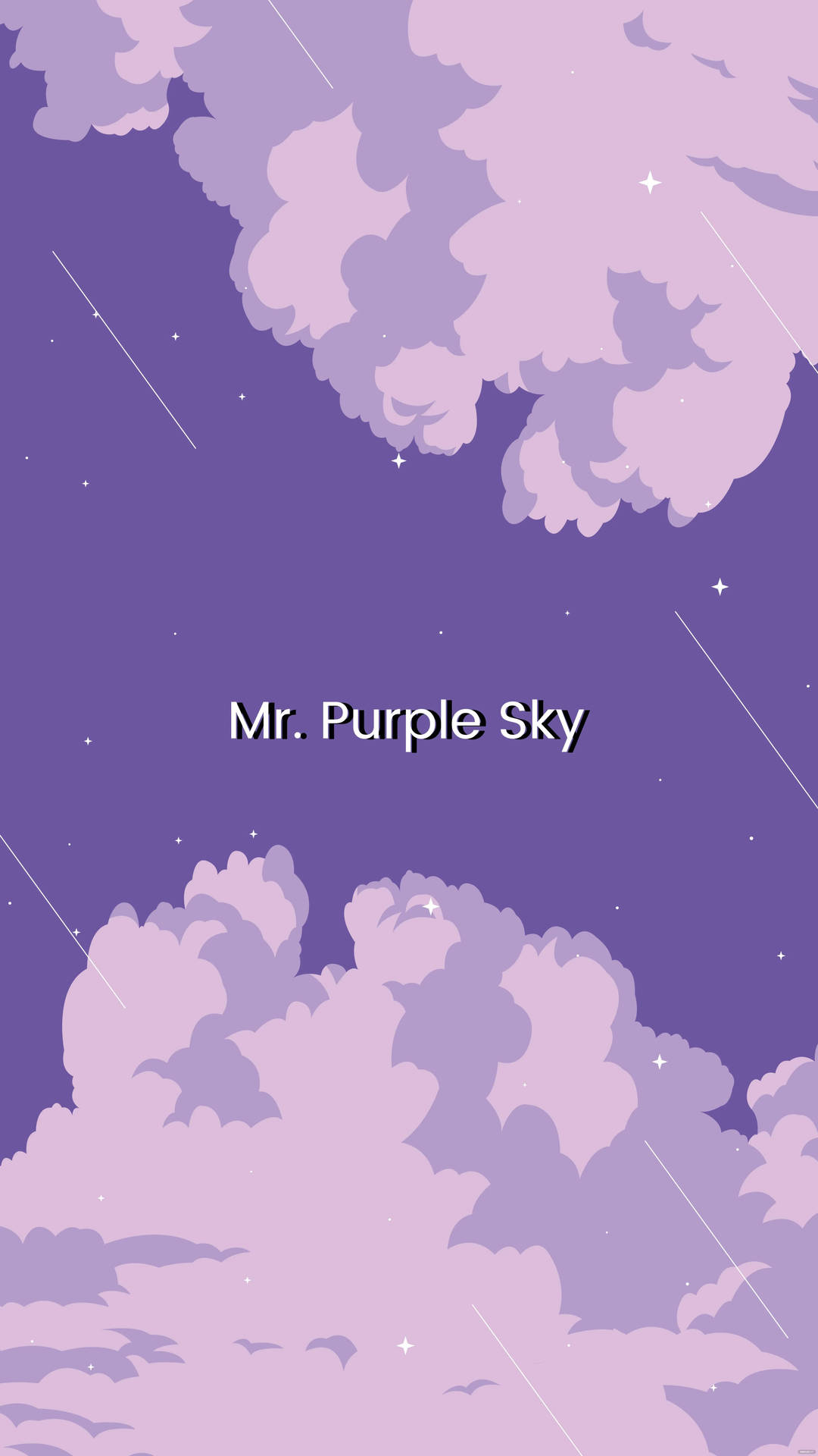 Telefono Estetico Viola Mister Purple Sky Sfondo