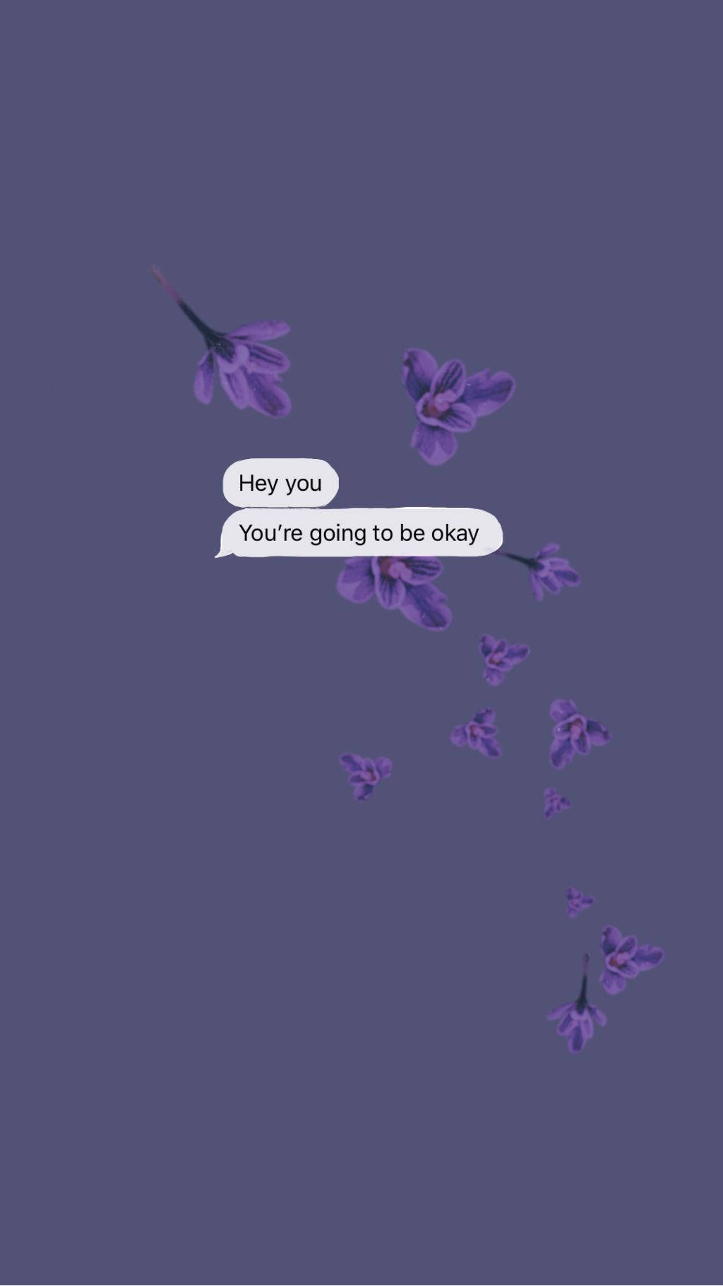 Purple Aesthetic Phone Text Message Wallpaper