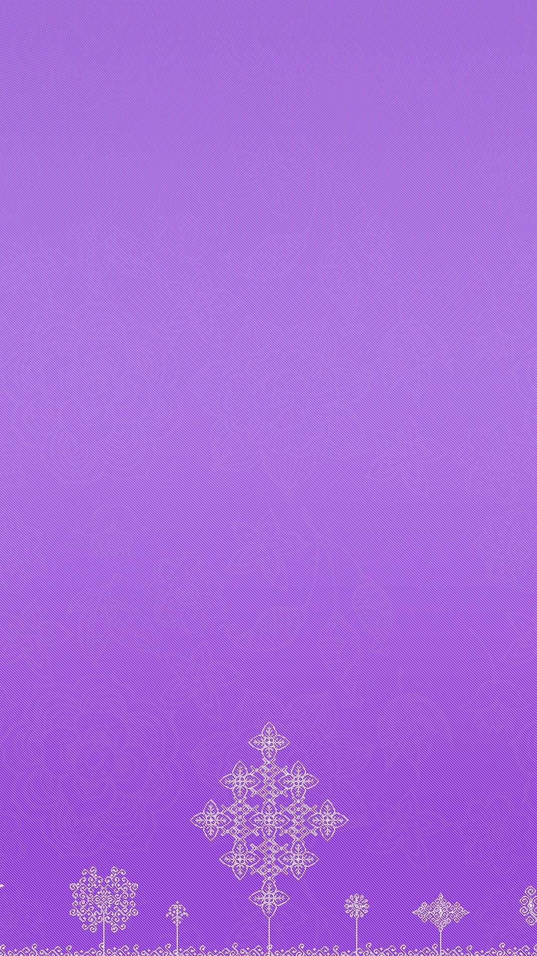 Purple Aesthetic Phone Traces Of Flowers Wallpaper