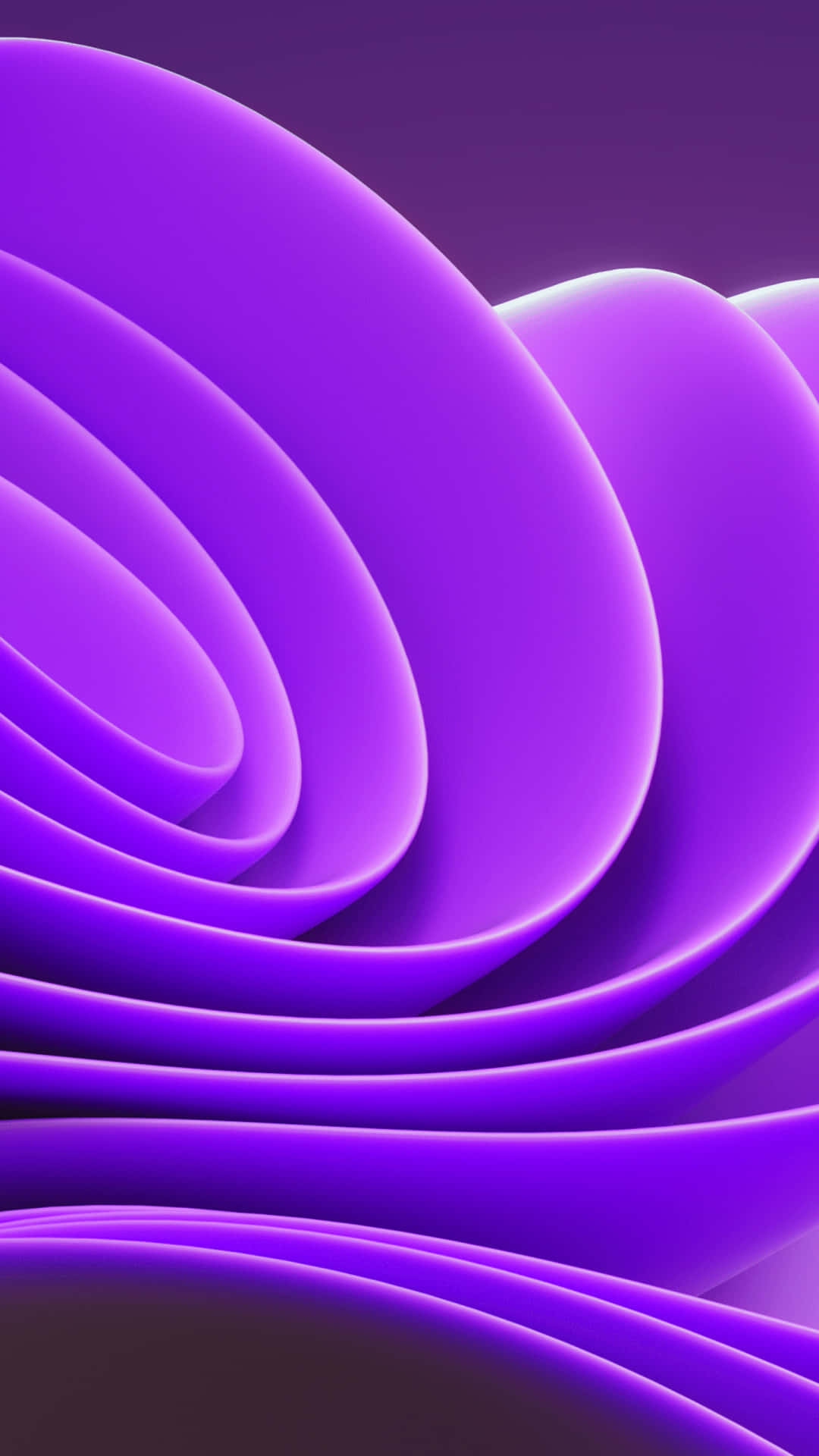 Purple Aesthetic Digital Art Waves Picture