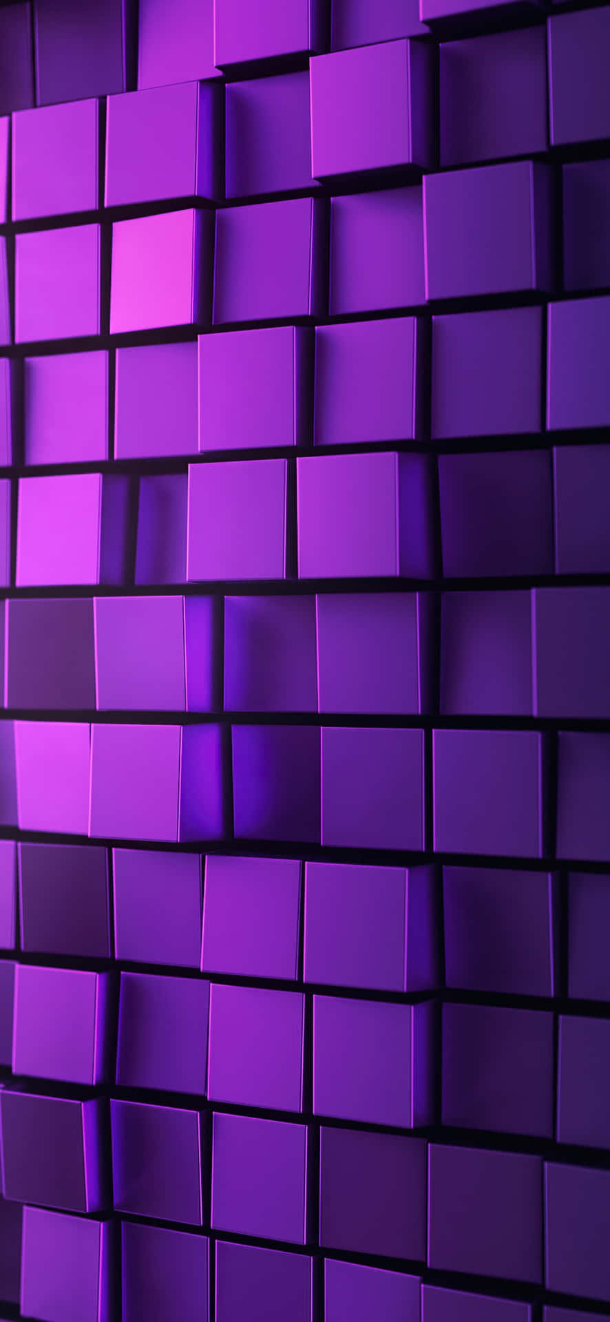 Purple Aesthetic Abstract Cubes Picture