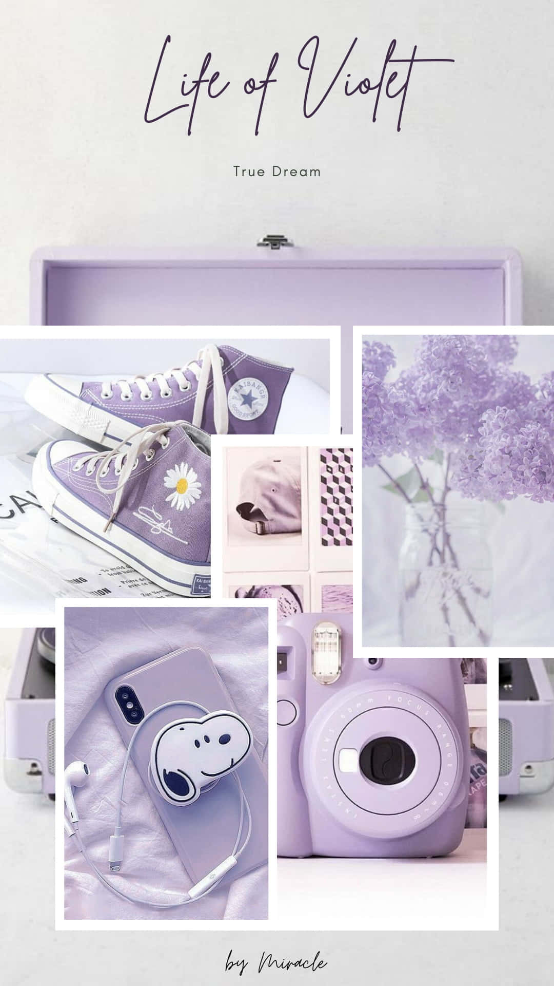 Unleash beauty with a hint of purple Wallpaper