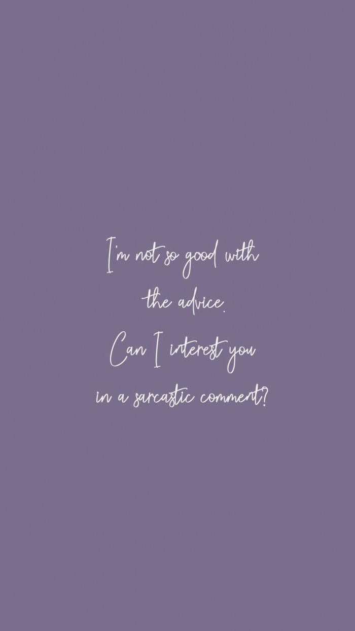 Purple Aesthetic Tumblr Quotes Wallpaper
